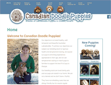 Tablet Screenshot of doodlepuppies.ca